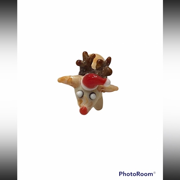 NEW•Murano Glass Reindeer DIY charm - Picture 4 of 8